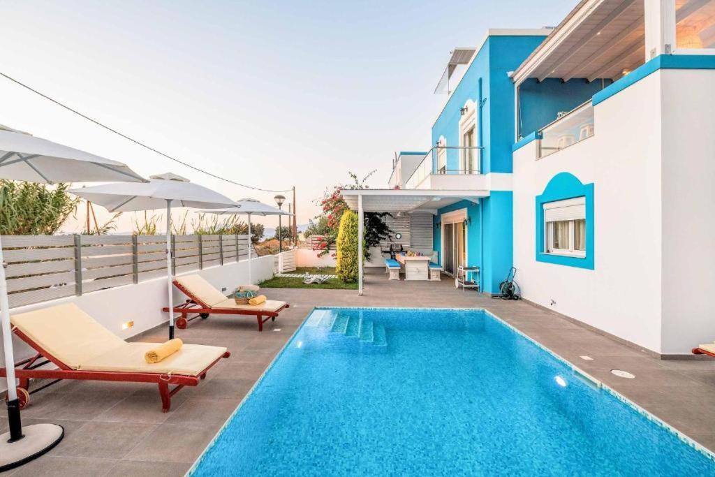 Seabreeze Villa - With Jacuzzi & Heated Pool Mastichari  Dış mekan fotoğraf
